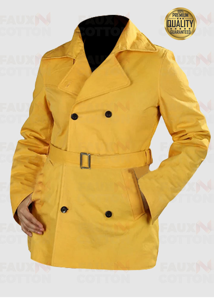 A Simple Favor Anna Kendrick ( Stephanie Smothers ) Yellow Coat